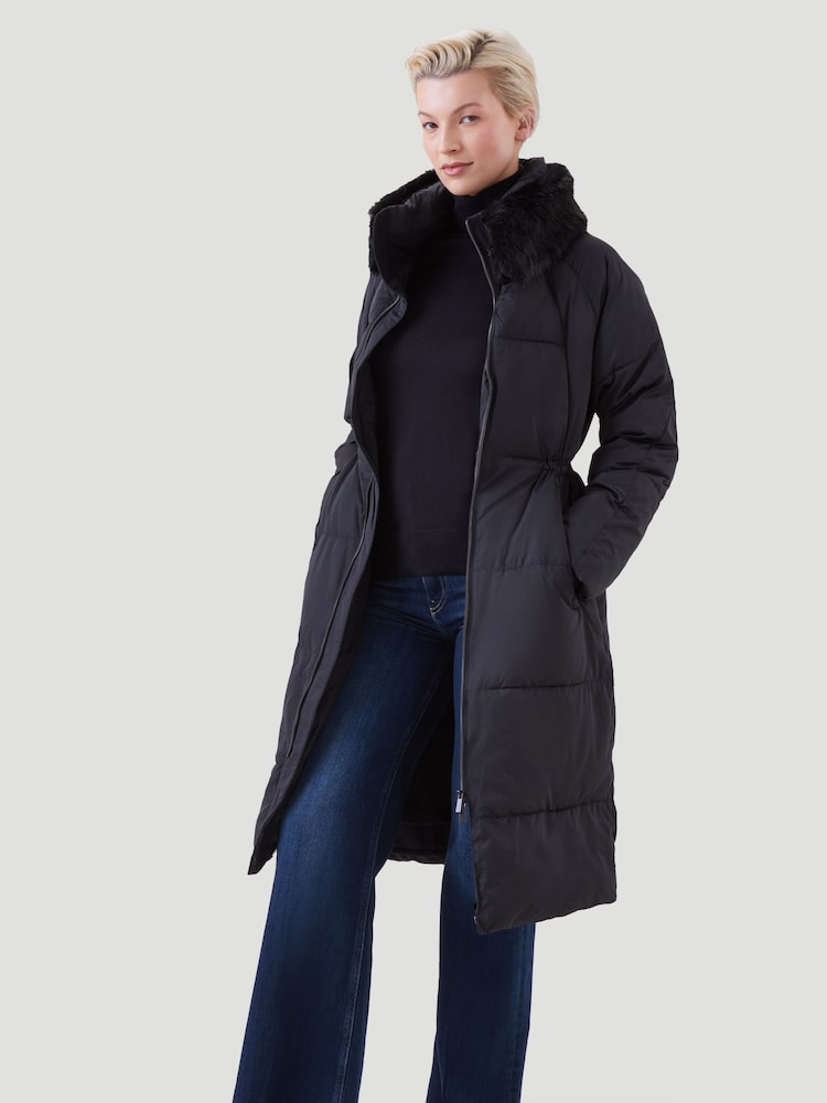 Kaldtvaer Black Elverum Padded Long Puffer Coat - Image 2 of 5