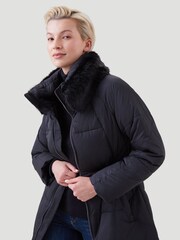 Kaldtvaer Black Elverum Padded Long Puffer Coat - Image 3 of 5