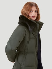 Kaldtvaer Green Elverum Padded Long Puffer Coat - Image 1 of 5