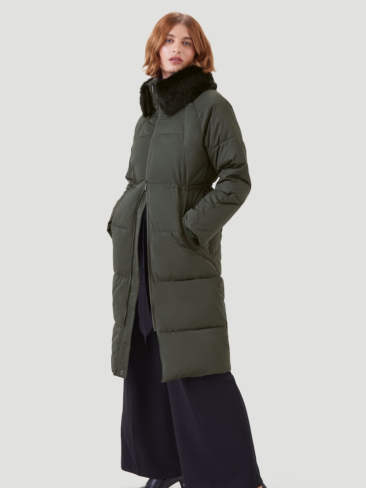 Kaldtvaer Green Elverum Padded Long Puffer Coat - Image 2 of 5