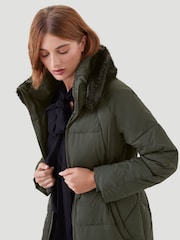 Kaldtvaer Green Elverum Padded Long Puffer Coat - Image 4 of 5