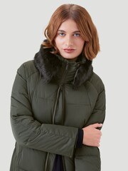 Kaldtvaer Green Elverum Padded Long Puffer Coat - Image 5 of 5