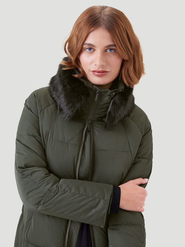 Kaldtvaer Green Elverum Padded Long Puffer Coat - Image 5 of 5