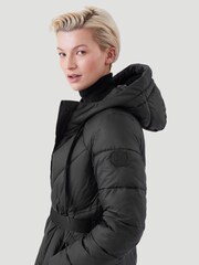 Kaldtvaer Black Mosjoen Quilted Belted Coat - Image 3 of 5