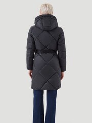 Kaldtvaer Black Mosjoen Quilted Belted Coat - Image 4 of 5