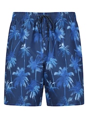 Mountain Warehouse Blue Aruba Printed Mens Swim Shorts - Image 1 of 5