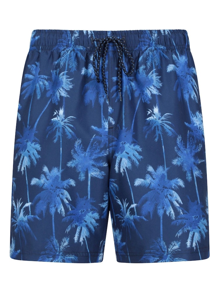 Mountain Warehouse Blue Aruba Printed Mens Swim Shorts - Image 1 of 5