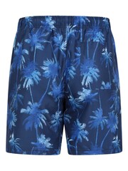 Mountain Warehouse Blue Aruba Printed Mens Swim Shorts - Image 3 of 5