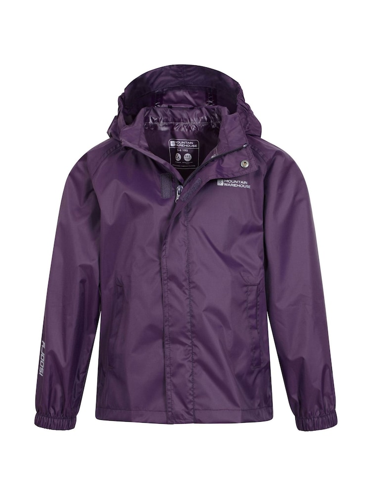 Mountain Warehouse Purple Pakka Waterproof Jacket - Kids - Image 10 of 10 Mountain Warehouse Purple Pakka Waterproof Jacket - Kids - Image 10 of 10
