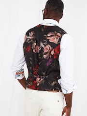 Joe Browns Brown Linen Mix Smarten Up Waistcoat - Image 3 of 5