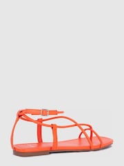 Novo Orange Takara Strappy Flat Sandal - Image 3 of 4