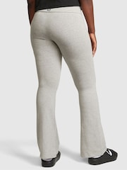 Victoria's Secret PINK Heather Charcoal Grey Cotton Foldover Flare Legging - Image 2 of 3