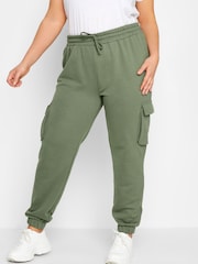 Yours Curve Green Cargo Jogger - Image 1 of 4