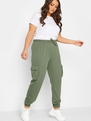Yours Curve Green Cargo Jogger - Image 3 of 4