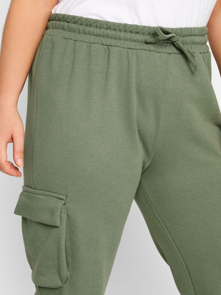 Yours Curve Green Cargo Jogger - Image 4 of 4