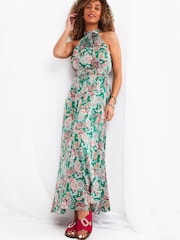 Joe Browns Green Marni Halterneck Dress - Image 1 of 5