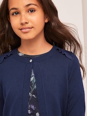 Lipsy Navy Blue Occasion Bolero Cardigan (5-16yrs) - Image 4 of 4