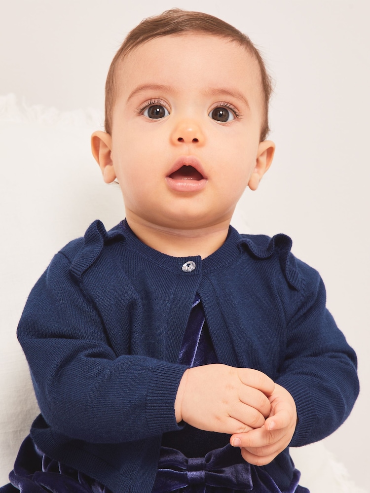 Lipsy Navy Blue Occasion Shrug - Image 2 of 5 Lipsy Navy Blue Occasion Shrug - Image 2 of 5