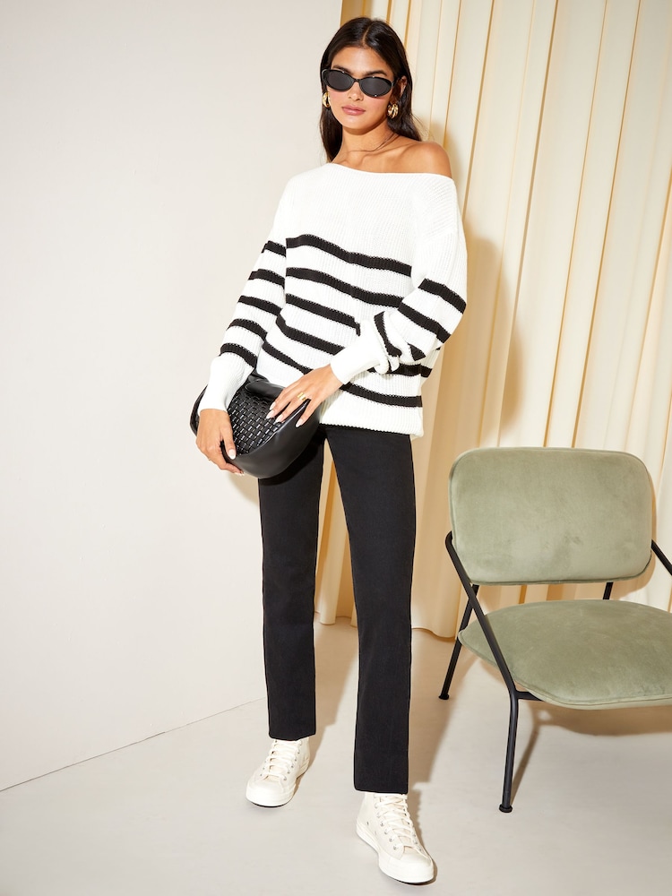 Friends Like These White Off The Shoulder Jumper - Image 2 of 4