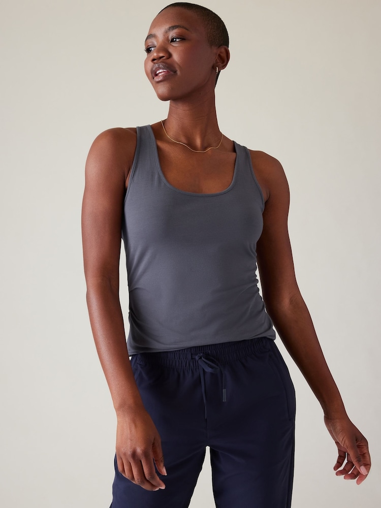 Athleta Blue Outbound Scoop Neck Tank Vest - Image 1 of 2 Athleta Blue Outbound Scoop Neck Tank Vest - Image 1 of 2