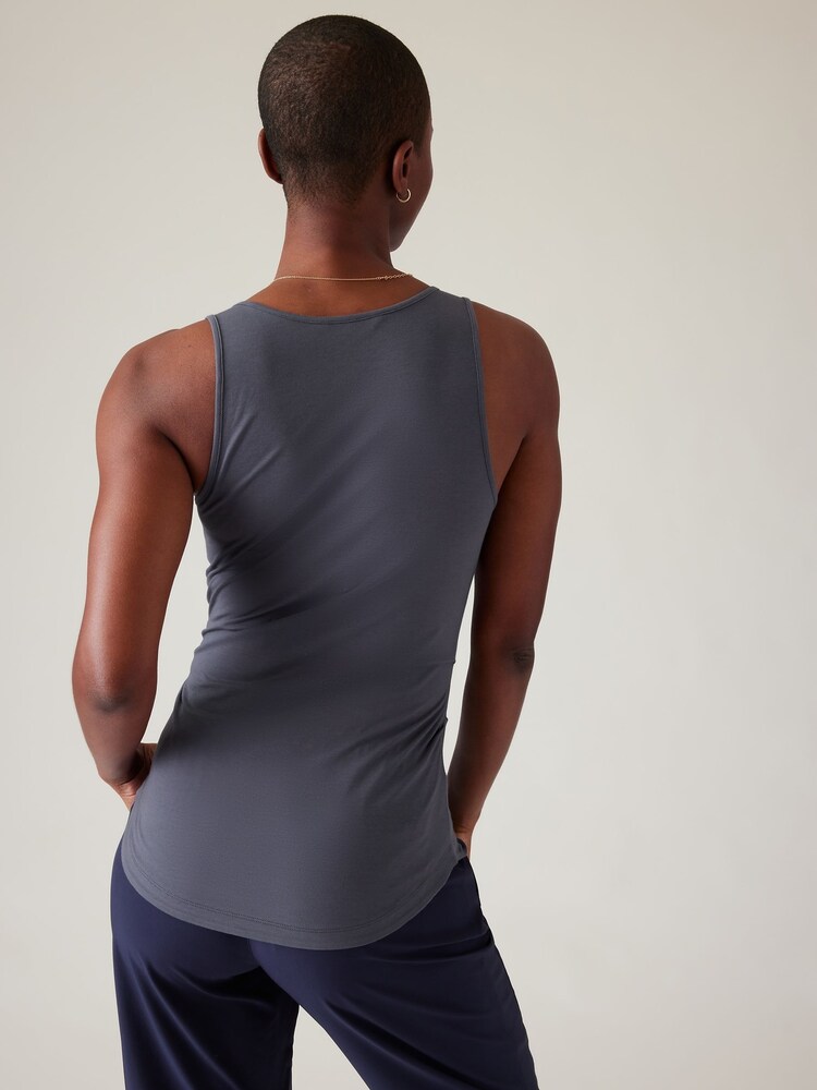 Athleta Blue Outbound Scoop Neck Tank Vest - Image 2 of 2 Athleta Blue Outbound Scoop Neck Tank Vest - Image 2 of 2