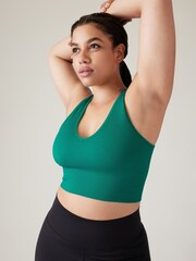 Athleta Green Aurora Seamless Crop Rib Tank - Image 3 of 6