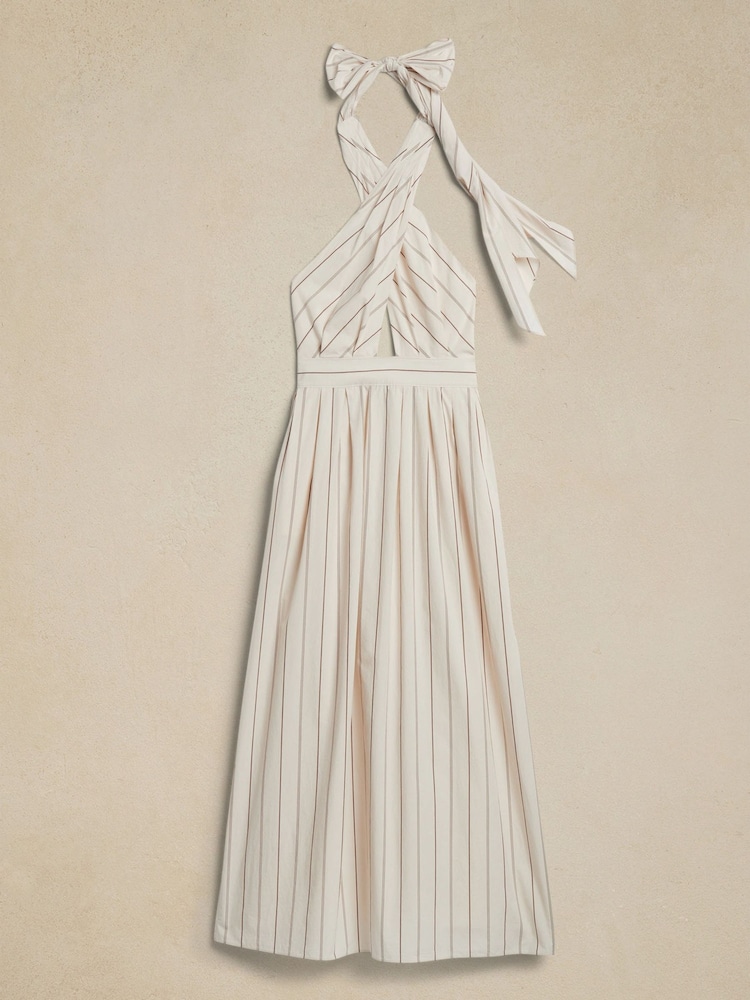 Banana Republic Beige Rhapsody Poplin Maxi Dress - Image 3 of 3