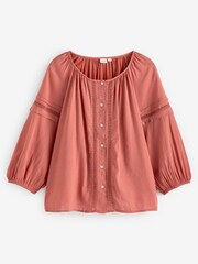 Gap Red Puff Long Sleeve Crewneck Top - Image 1 of 1