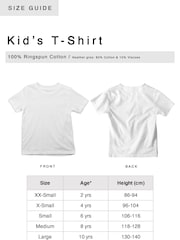 The Print Press Red Coronation Celebration White Logo Kids T-Shirt - Image 3 of 3