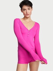 Victoria's Secret Fucshia Frenzy Pink Modal Short Pyjamas - Image 1 of 3