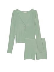 Victoria's Secret Seasalt Green Modal Short Pyjamas - Image 3 of 3