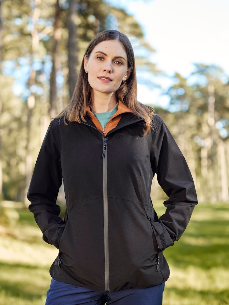 Mountain Warehouse Black Vancouver Ultra-Lightweight Waterproof Jacket - Womens - Image 1 of 7
