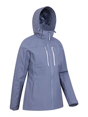 Mountain Warehouse Light Blue Rainforest Waterproof Womens Jacket - Image 2 of 6