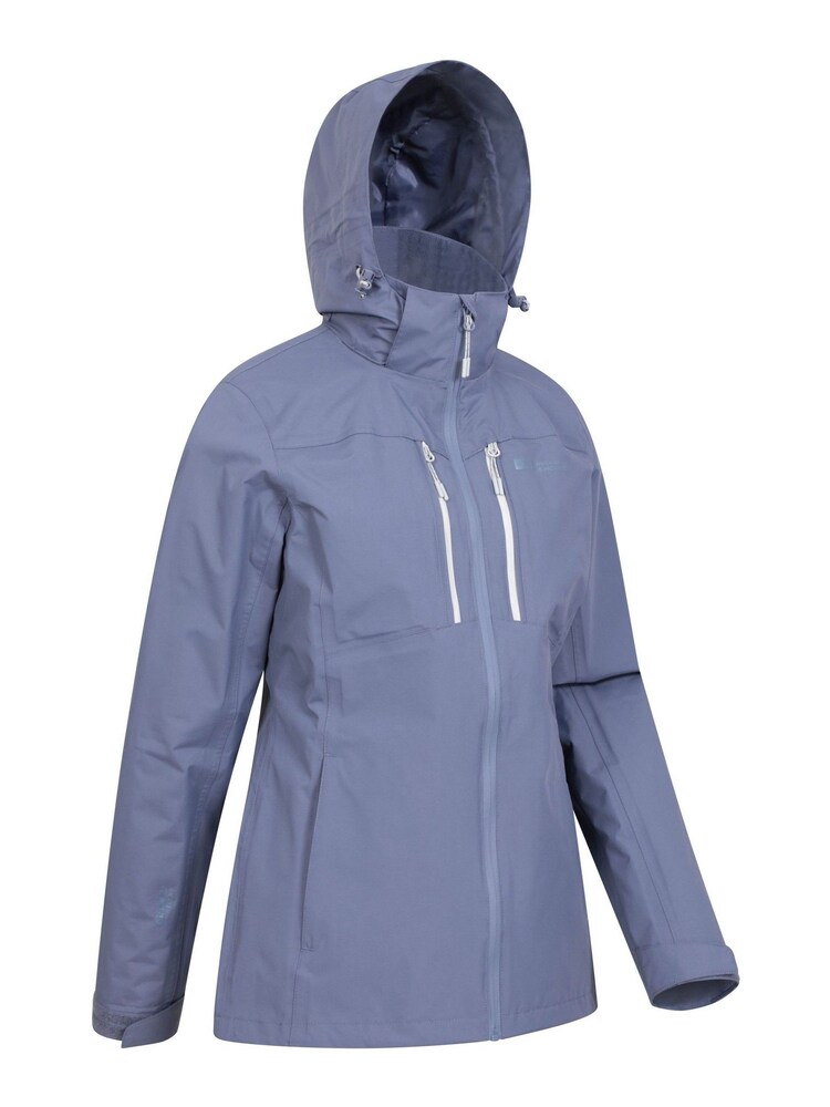 Mountain Warehouse Light Blue Rainforest Waterproof Womens Jacket - Image 2 of 6