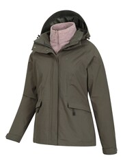 Mountain Warehouse Green Thunderstorm 3-in-1 Womens Jacket - Image 3 of 5