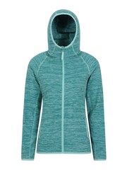 Mountain Warehouse Blue Lleyn Melange Womens Full Zip Fleece - Image 1 of 4