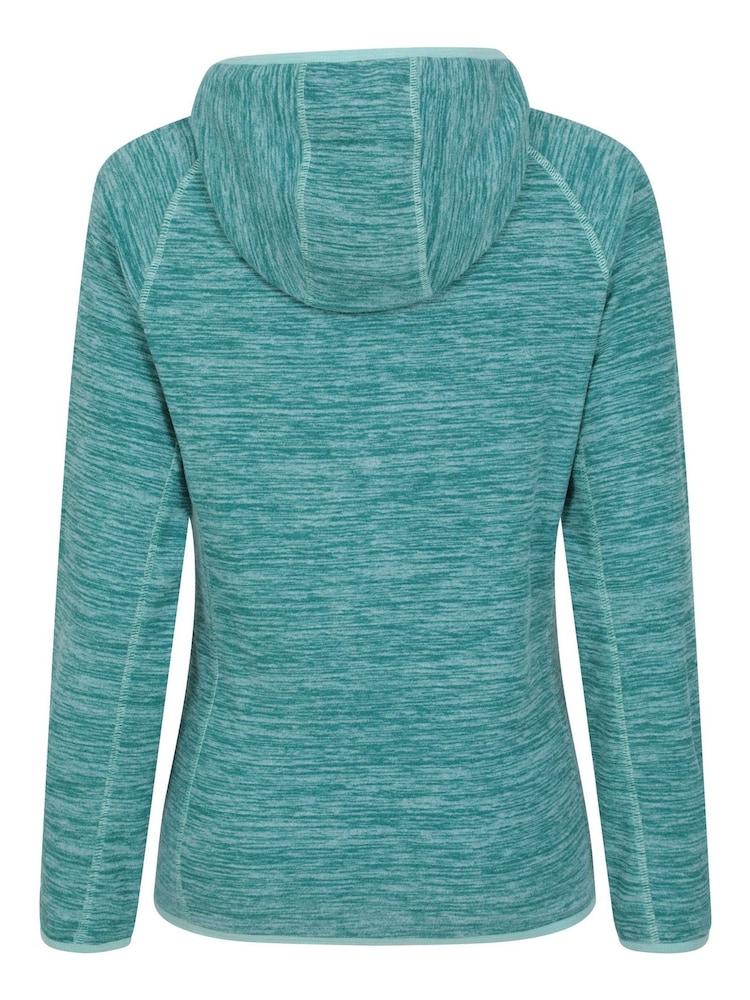 Mountain Warehouse Blue Lleyn Melange Womens Full Zip Fleece - Image 2 of 4