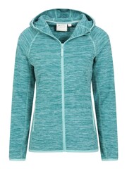 Mountain Warehouse Blue Lleyn Melange Womens Full Zip Fleece - Image 3 of 4