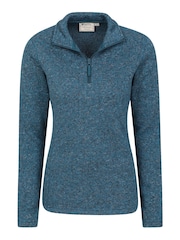 Mountain Warehouse Teal Blue Idris Womens Half-Zip Fleece - Image 1 of 3