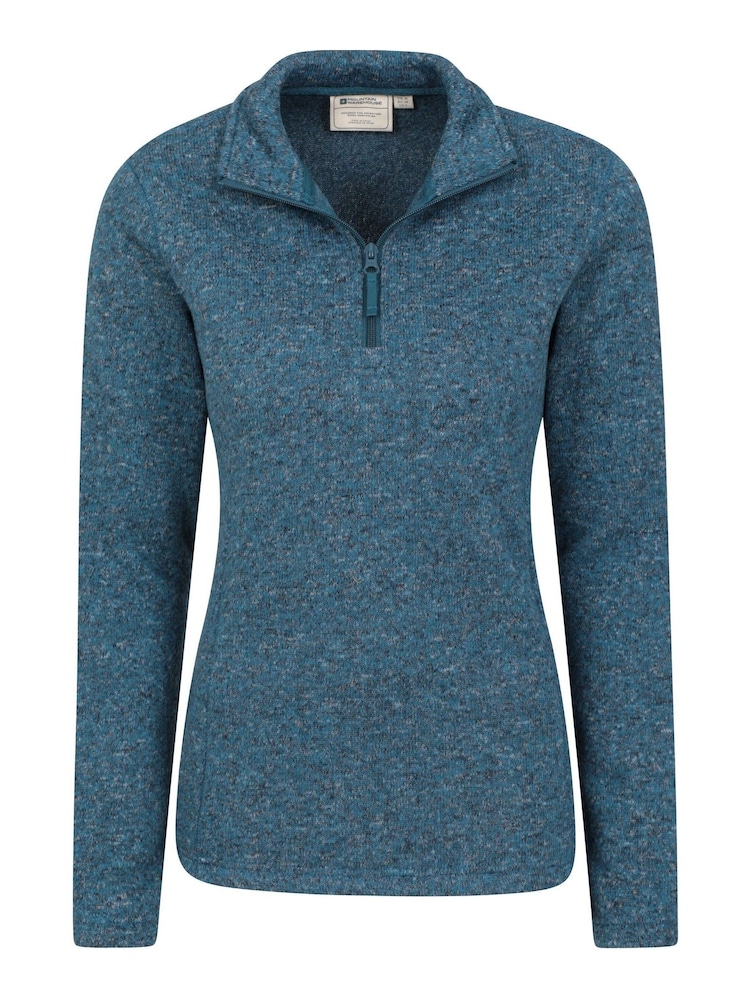 Mountain Warehouse Teal Blue Idris Womens Half-Zip Fleece - Image 1 of 3