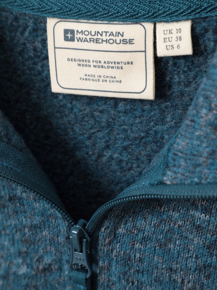 Mountain Warehouse Teal Blue Idris Womens Half-Zip Fleece - Image 3 of 3