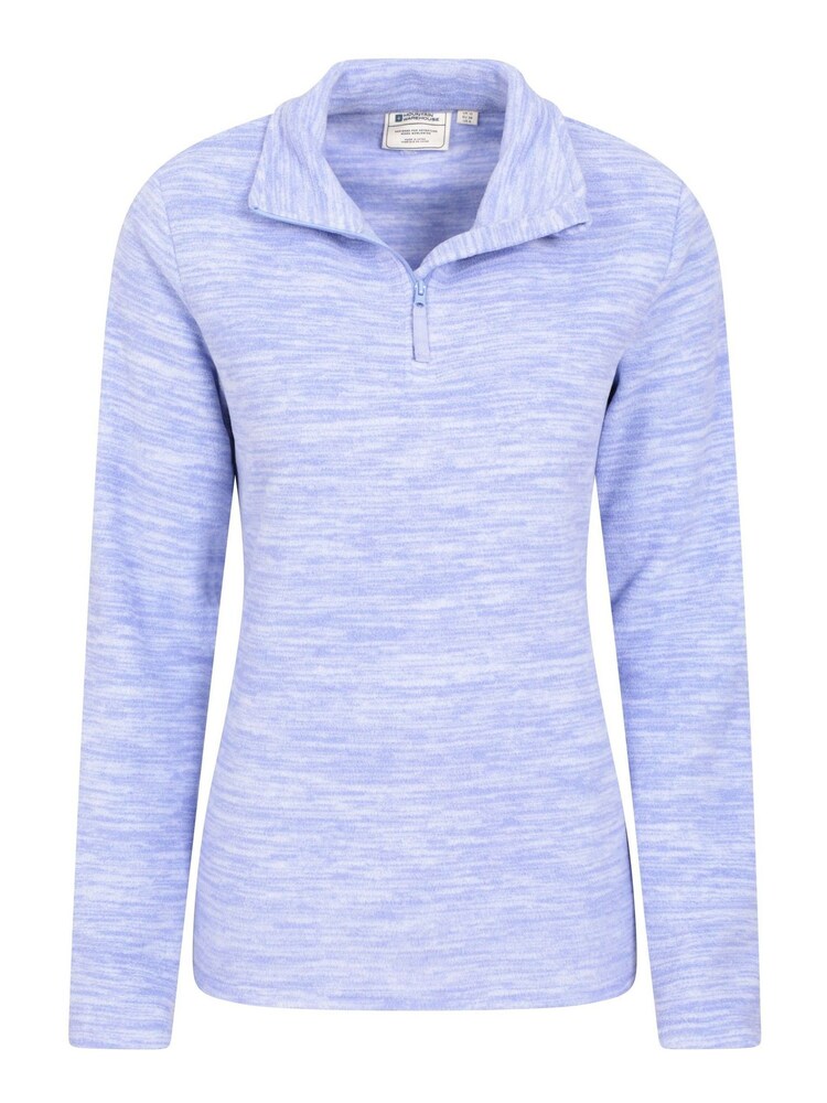 Mountain Warehouse Light Purple Snowdon Melange Womens Half-Zip Fleece - Image 2 of 5