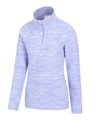 Mountain Warehouse Light Purple Snowdon Melange Womens Half-Zip Fleece - Image 4 of 5