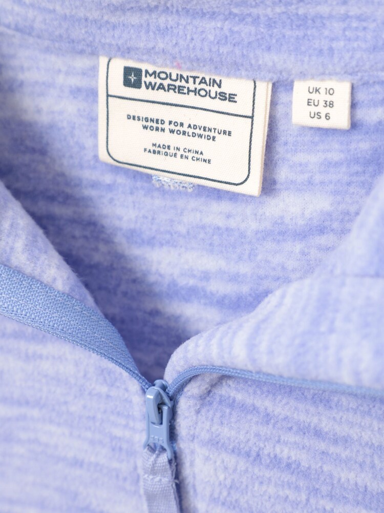 Mountain Warehouse Light Purple Snowdon Melange Womens Half-Zip Fleece - Image 5 of 5