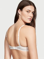 Victoria's Secret Coconut White Lace Skinny Chain Shine Strap Push Up Bra - Image 2 of 3
