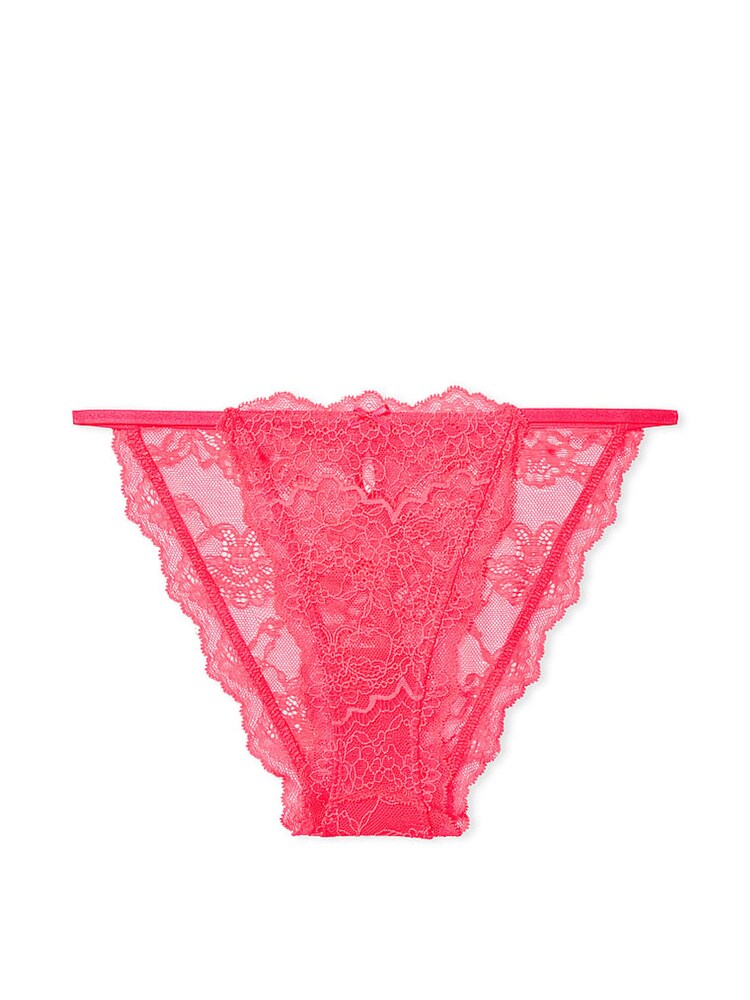 Victoria's Secret Hottie Pink Lace Bikini Knickers - Image 3 of 3