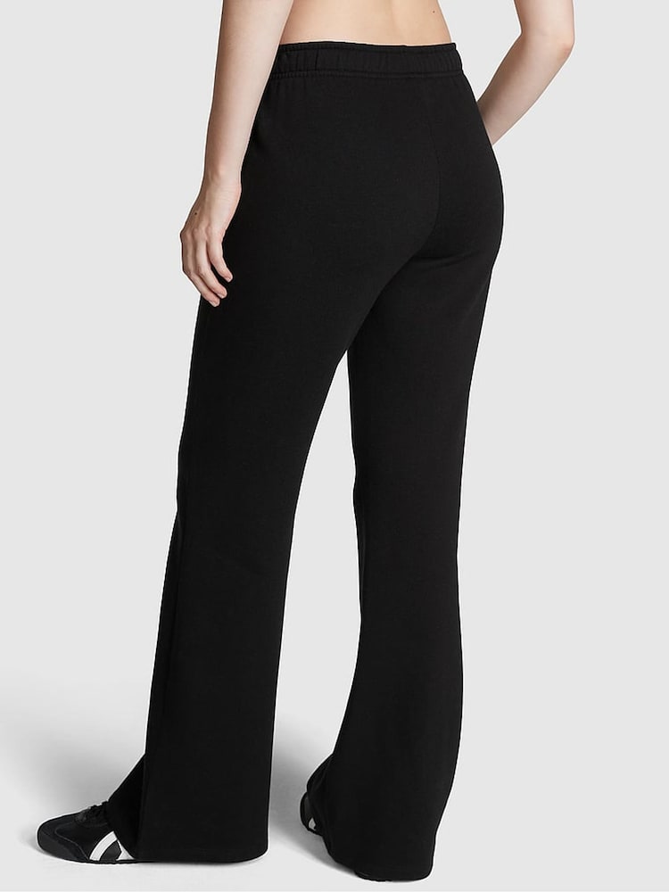 Victoria's Secret PINK Pure Black Flared Joggers - Image 2 of 4 Victoria's Secret PINK Pure Black Flared Joggers - Image 2 of 4