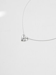 Simply Silver Silver Recycled Knotted Heart Pendant Necklace - Image 1 of 2