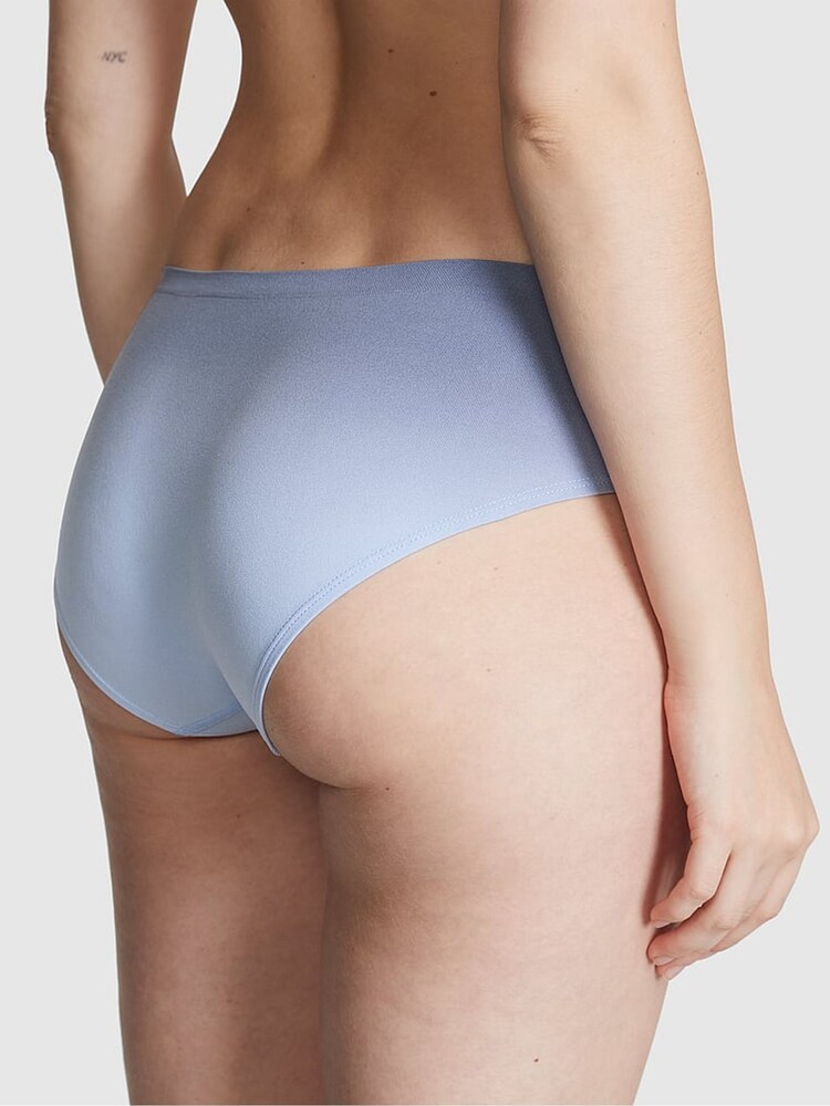 Victoria's Secret PINK Light Blue Dip Dye Seamless Hipster Knickers - Image 2 of 3 Victoria's Secret PINK Light Blue Dip Dye Seamless Hipster Knickers - Image 2 of 3