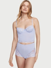 Victoria's Secret Blue Crescent Cupped Modal Cami and Knicker Set - Image 1 of 3
